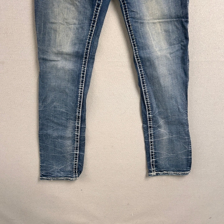 Women's Rock Revival Shaylee Straight Big Stitch Jeans 34x32
