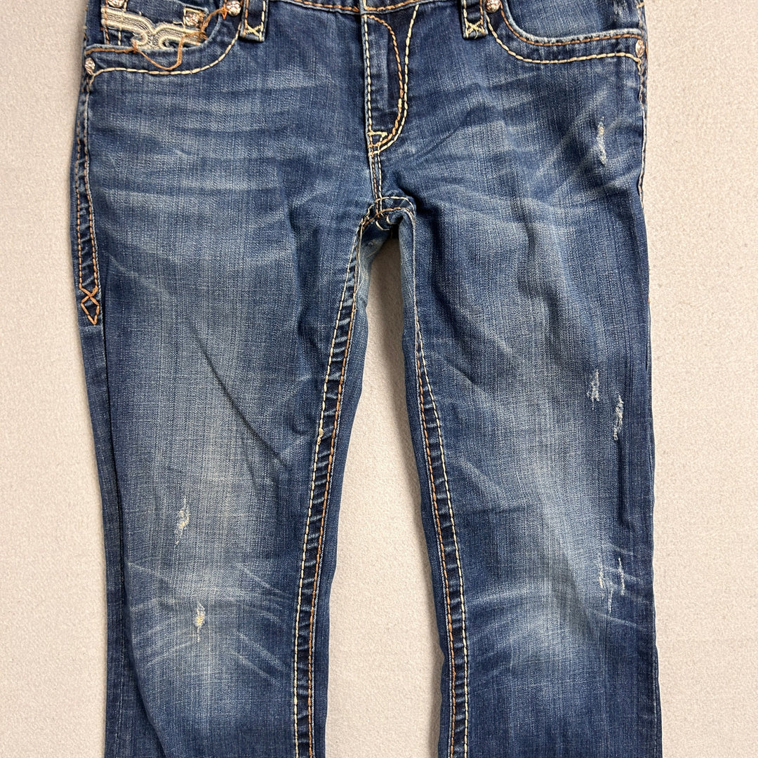 Women's Rock Revival Paula Boot Cut Big Stitch Jeans 34x32
