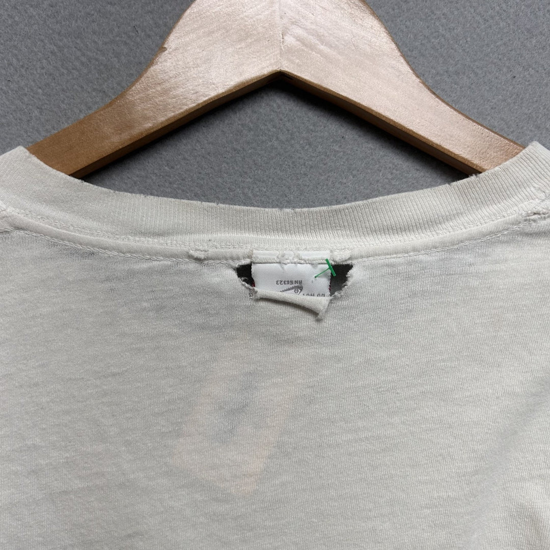 Vintage 90's Nike Just Do It Basketball White Shirt Size Medium - Distressed