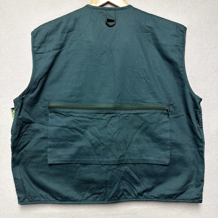 Vintage Rio Bravo Fly Fishing Green Vest Size XL