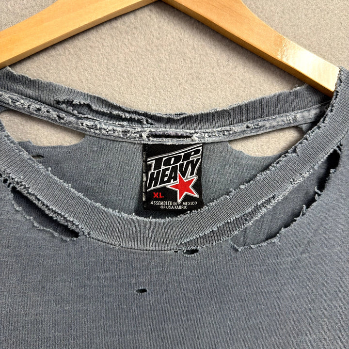 Vintage Top Heavy Dragon Thrashed Distressed Shirt size XL