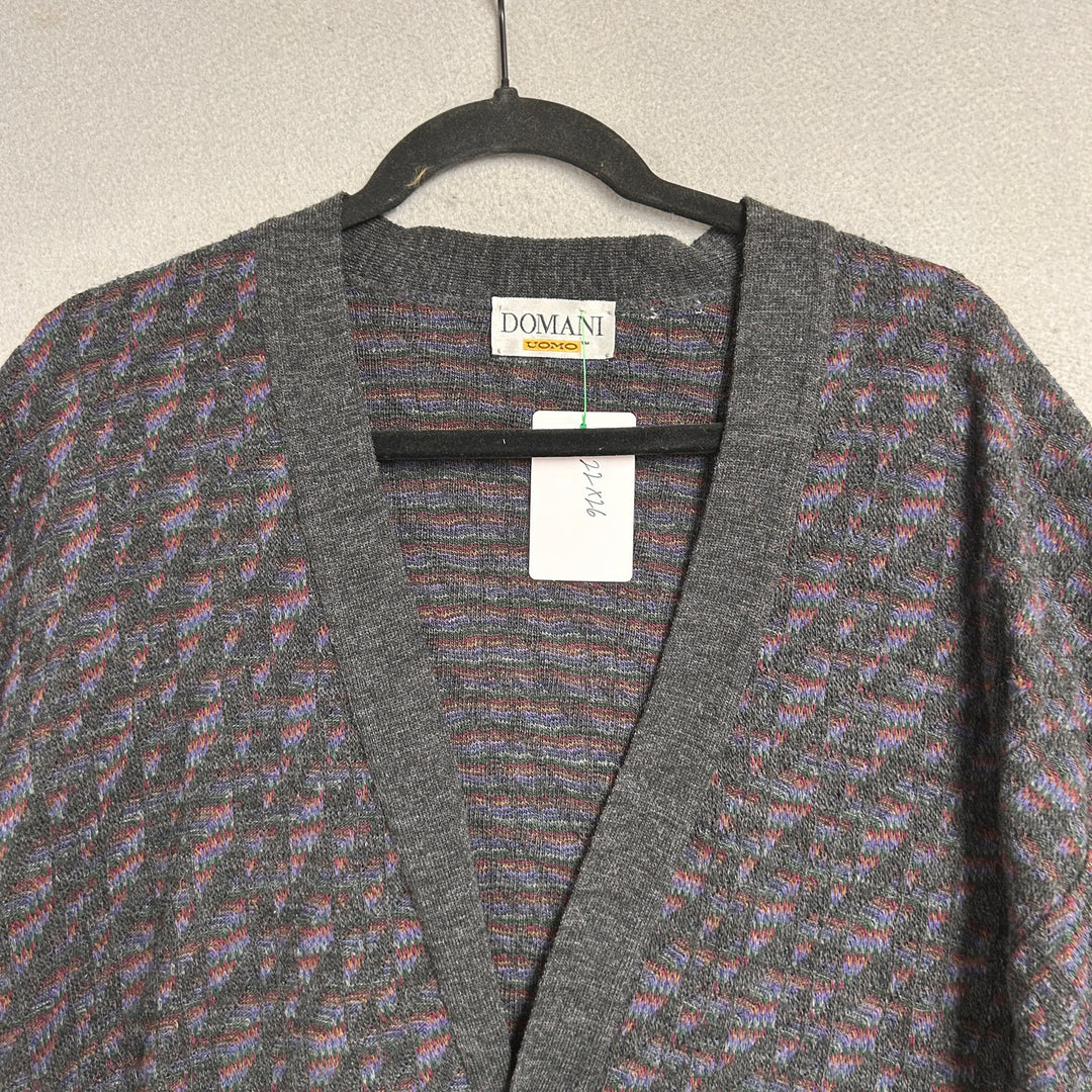Vintage Domani Uomo Cardigan Sweater Size Large
