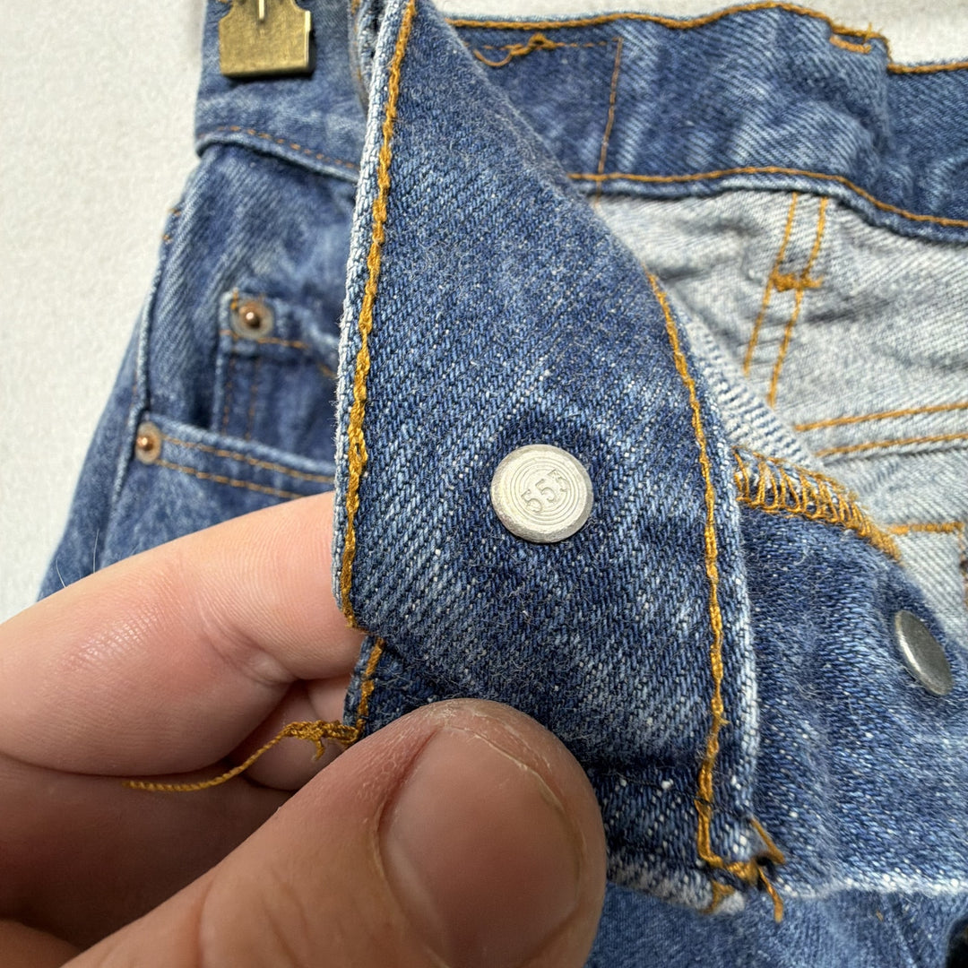 Vintage Levi's 701 Student 1980s Button Fly 501 Jeans Size 24