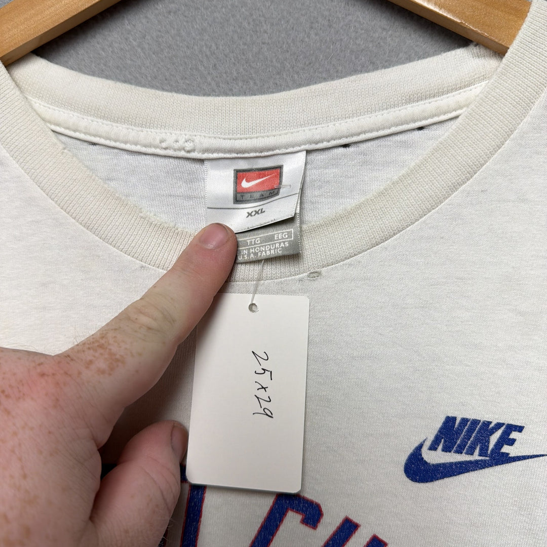 Vintage Nike Chicago Cubs Thrashed Distressed T Shirt Size XXL