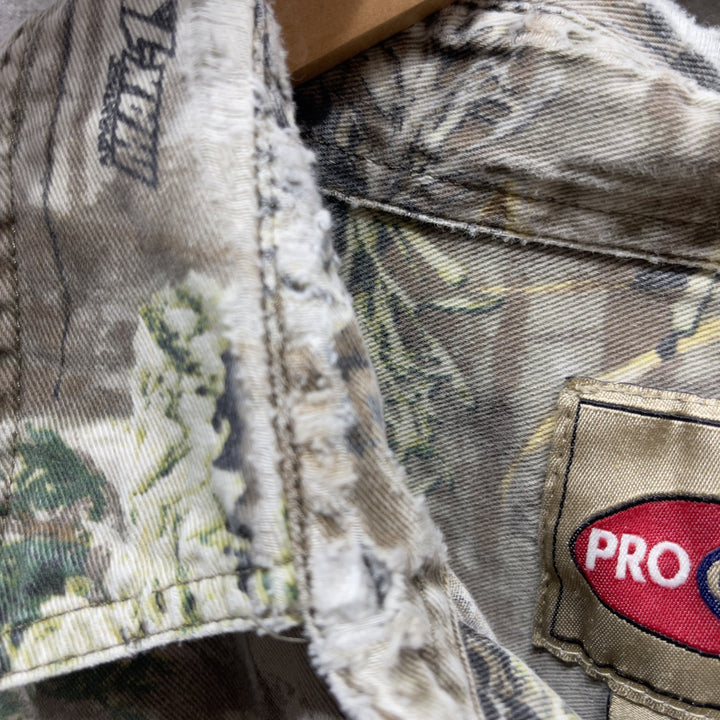 Wrangler Pro Gear Camo Long Sleeve Button Up Shirt Size 2XL
