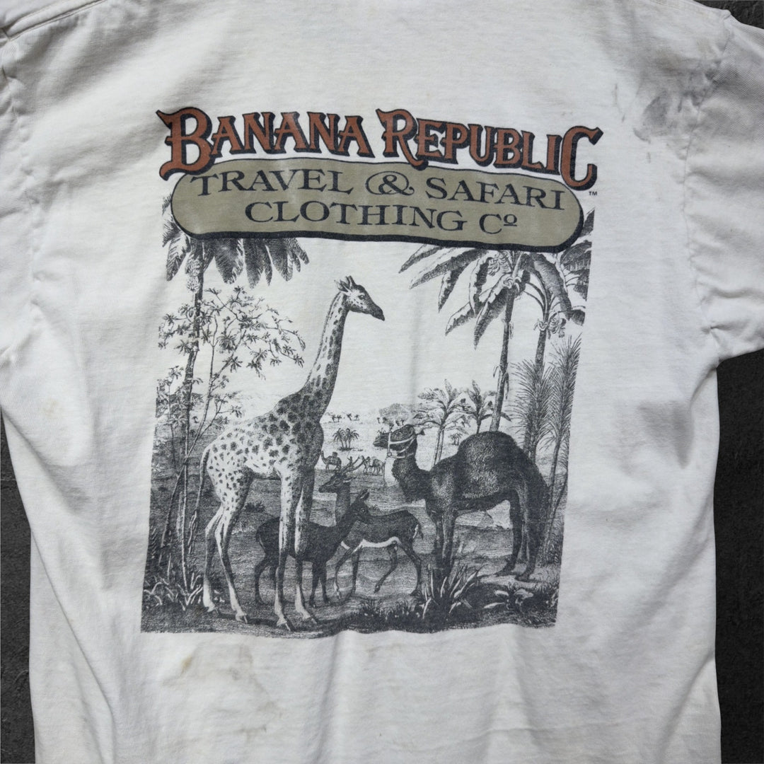 Vintage Banana Republic 80s Safari T Shirt Size Medium