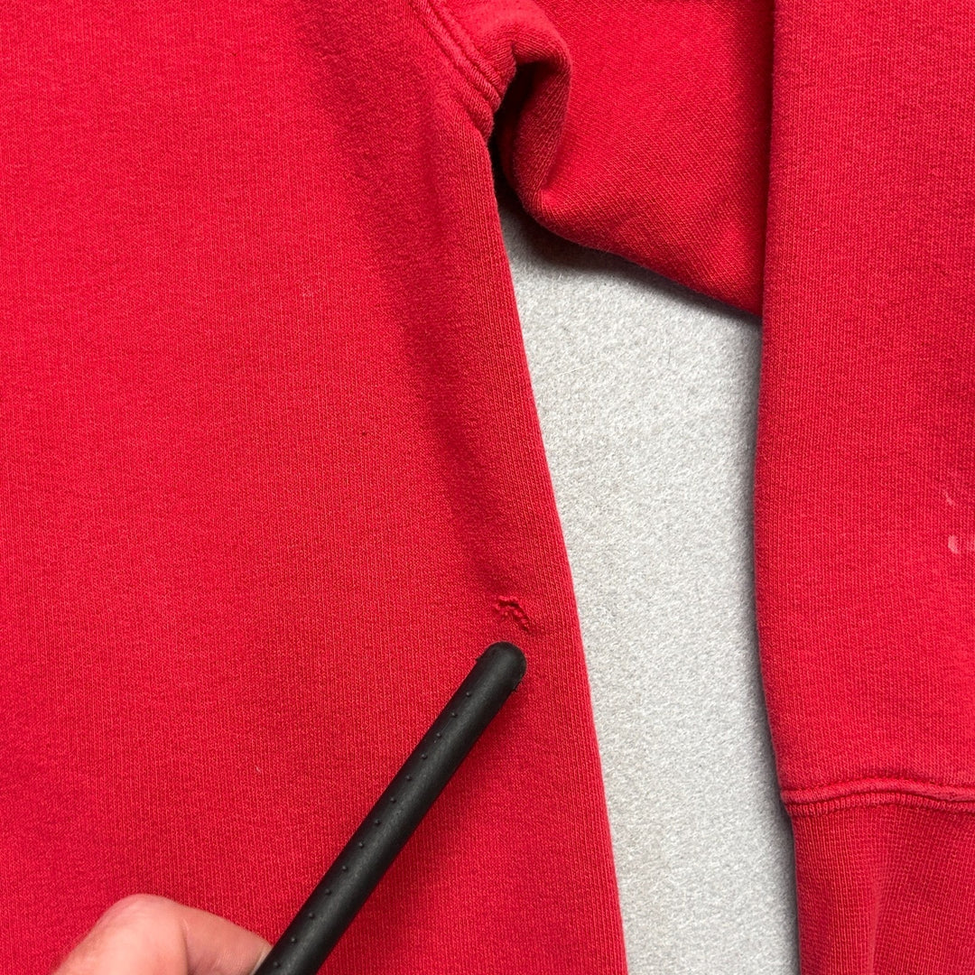 Nike Sportswear Red Hoodie Boy's Size L (14-16) (Adult M) Red Sweatshirt