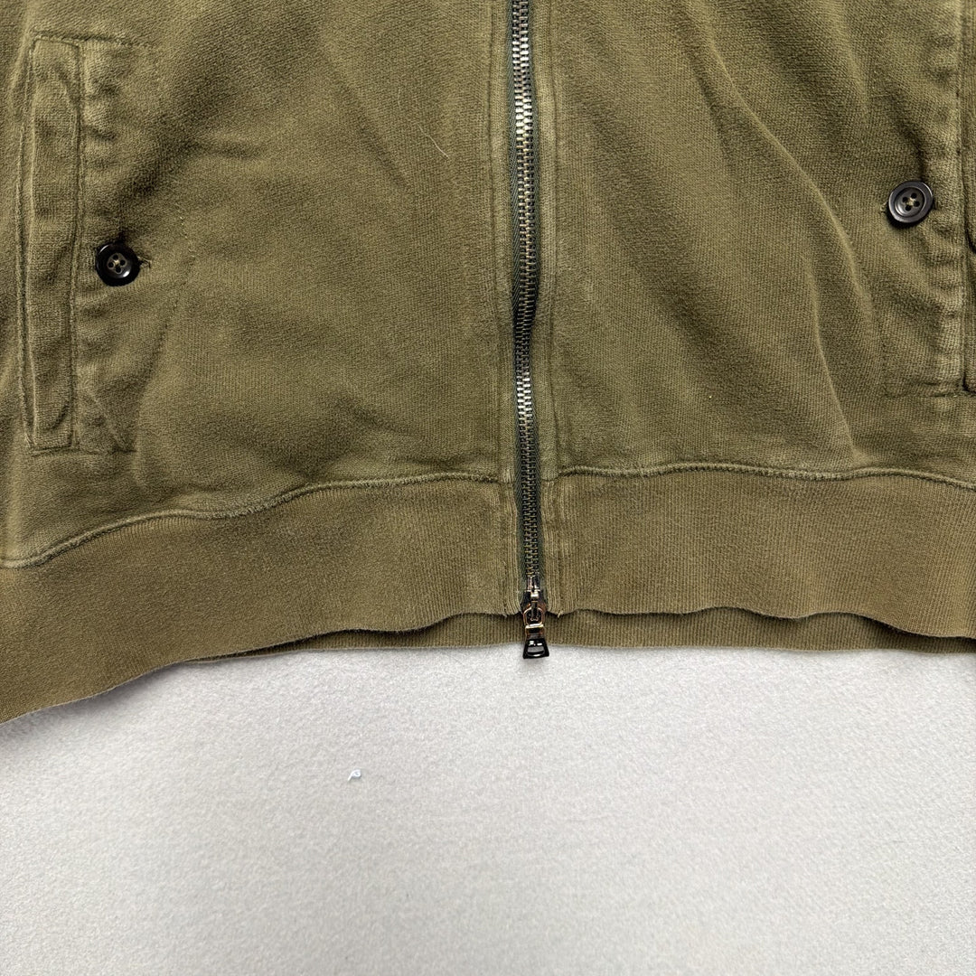 Vintage Polo Ralph Lauren Full Zip Green Jacket Size XL