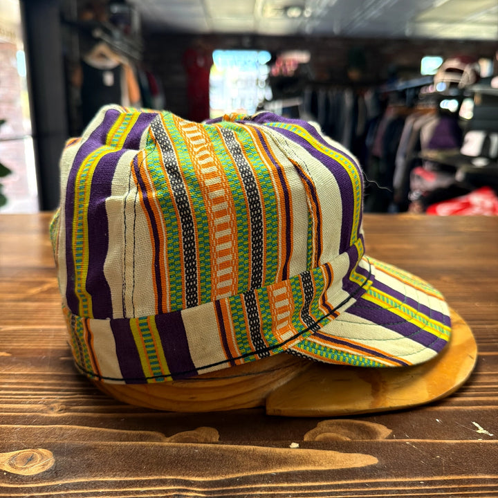 Vintage Kromer Striped Welding Cap Hat Size 7 1/4