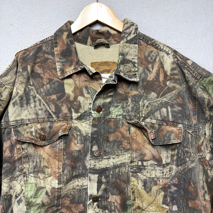Vintage Duxbak Camo Trucker Jacket Size Large