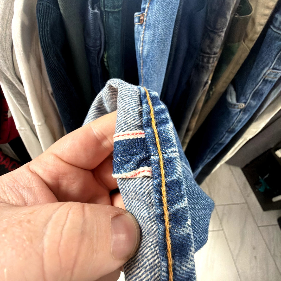 Levi's 511 Selvedge White Oak Cone Denim Jeans Size 38X32
