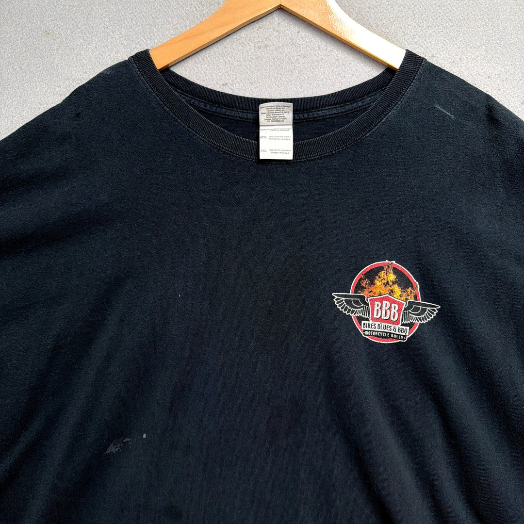 Vintage Bikes Blues and BBQ T Shirt Size XXXXL
