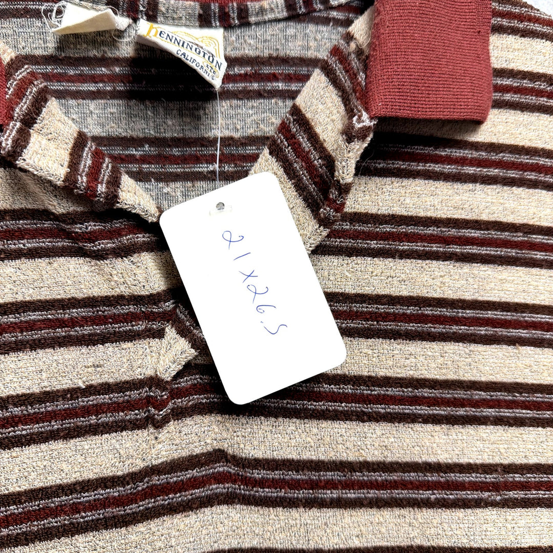vintage kennington terry polo shirt size Large