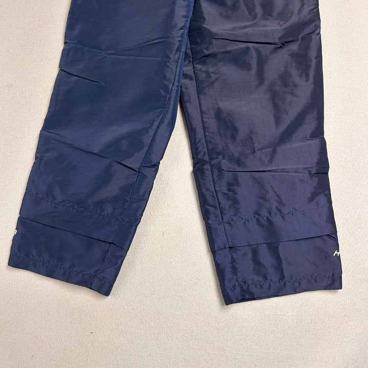 Vintage 90s Tommy Hilfiger Athletics Track Pants Mens L Nylon Windbreaker Blue