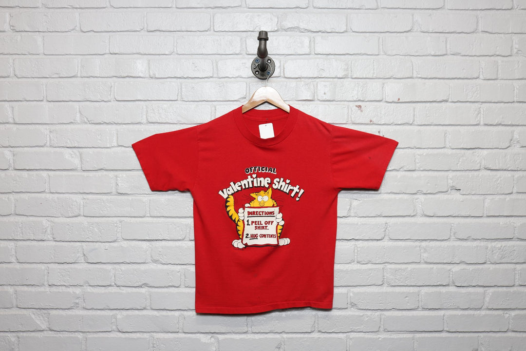 80s official valentine cat tee shirt size medium
