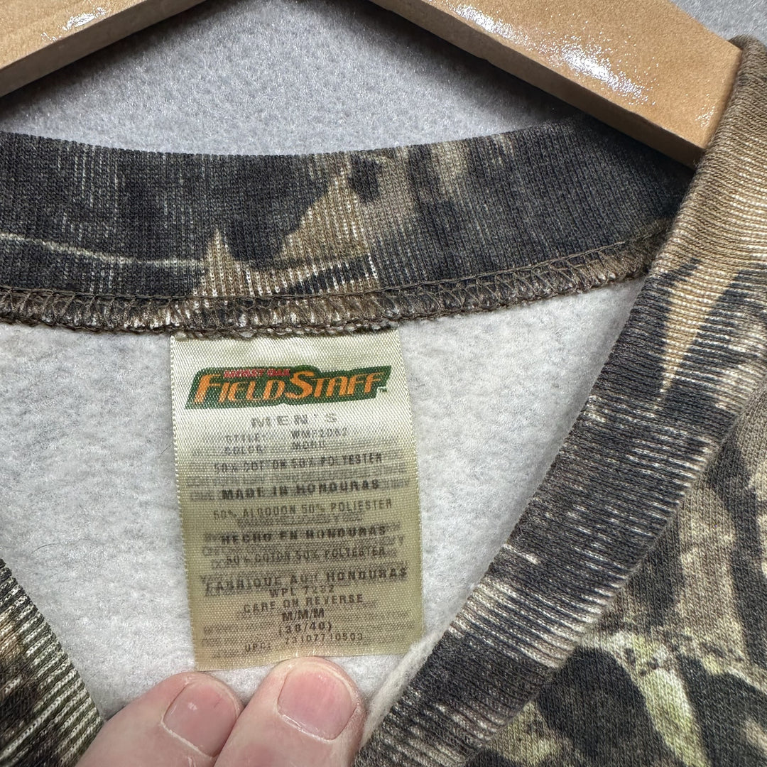 Vintage Y2K Mossy Oak Breakup Camo Sweatshirt Size Medium