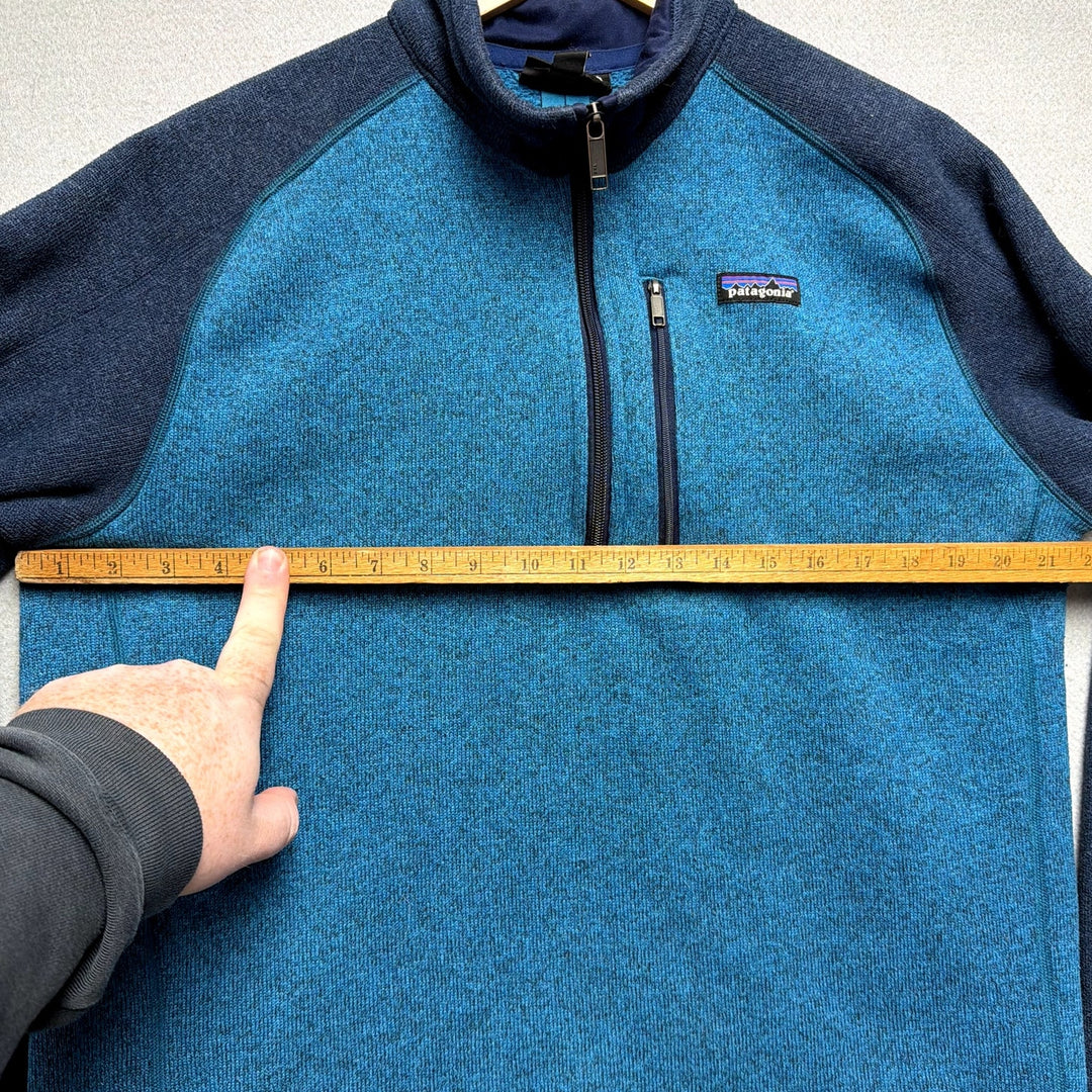 Patagonia Better Sweater Blue Quarter Zip Size Large