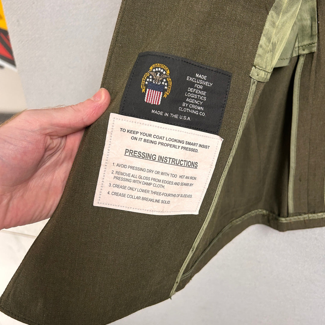 USMC Private First Class Dress Green Jacket No Belt Crown Clothing Size 40S
