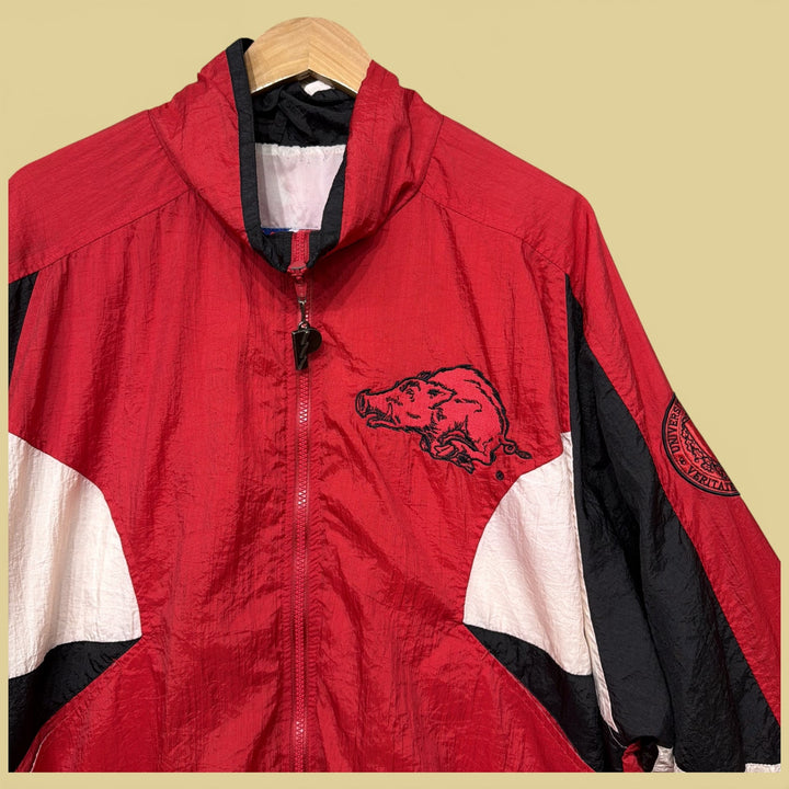 Vintage Arkansas Razorbacks 90s Pro Player Jacket Size Large