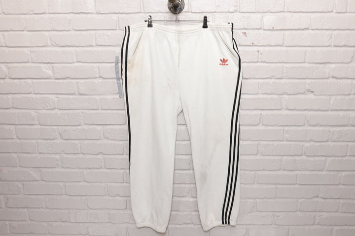 Adidas Vintage White Track Pants 80s 41/29