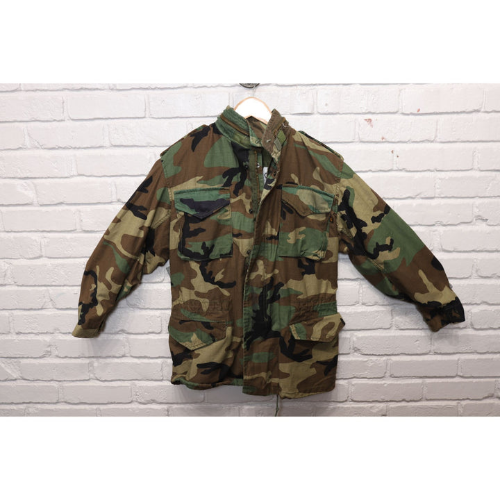 Alpha Industries Camo Military Jacket Size Small