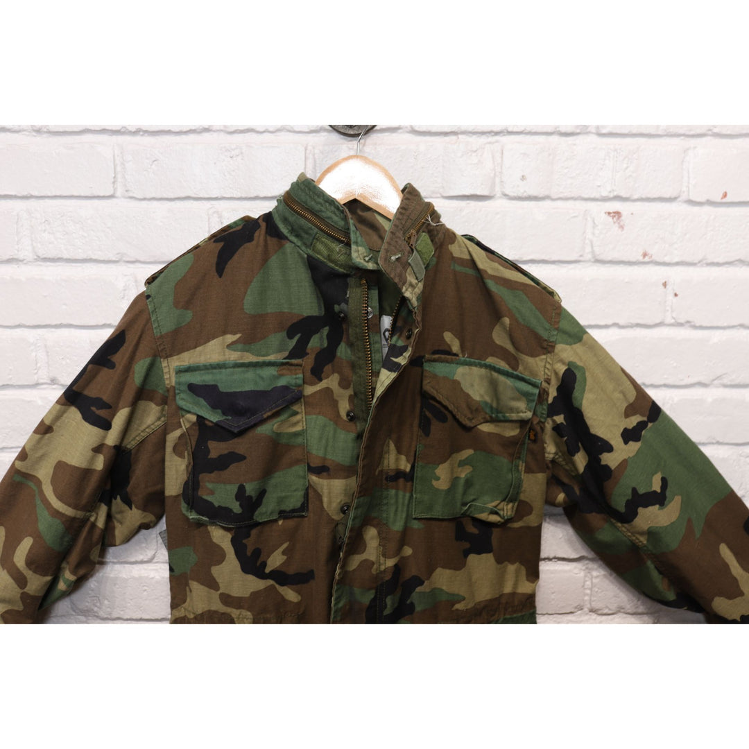 Alpha Industries Camo Military Jacket Size Small