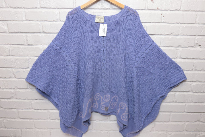 80s Vintage Connemara Knitwear Cape Sweater