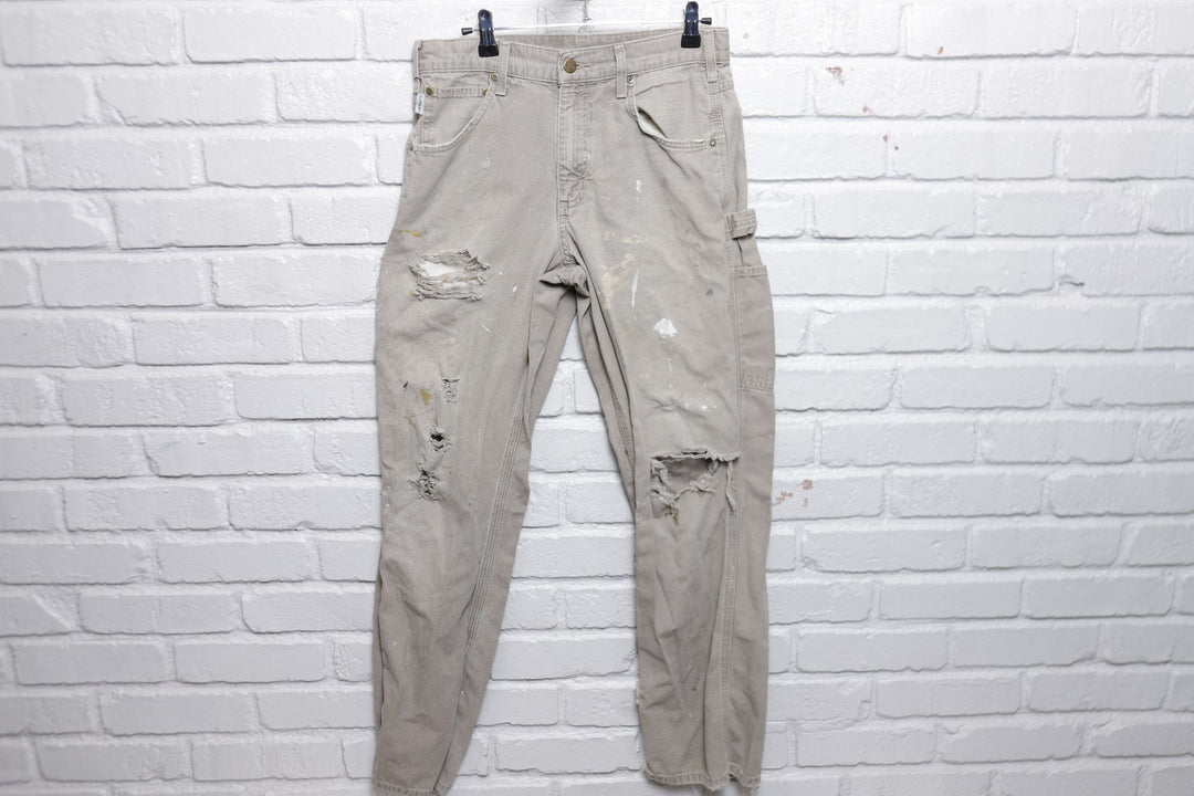 Carhartt Distressed Tan Pants 30/30