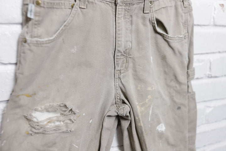 Carhartt Distressed Tan Pants 30/30