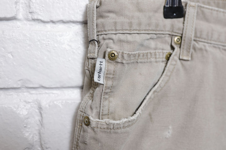 Carhartt Distressed Tan Pants 30/30