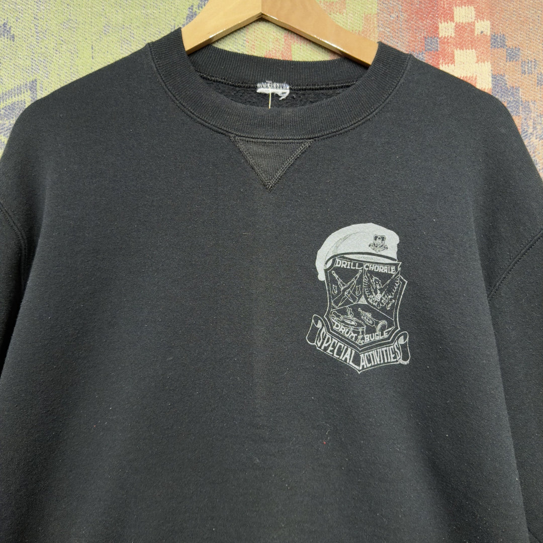 US Military Special Activities Vintage Sweatshirt Size Medium 90s