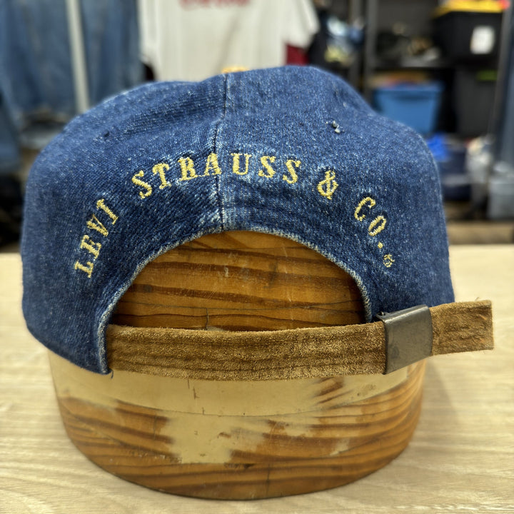 Vintage 90s Levi's Denim Strap Back Hat