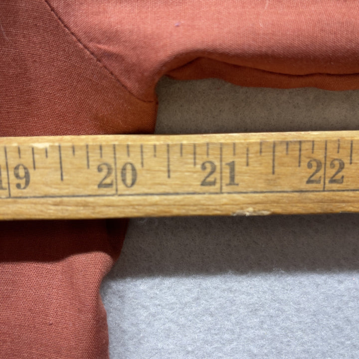 Vintage Panhandle Slim Orange Western Pearl Snap Button Up Medium