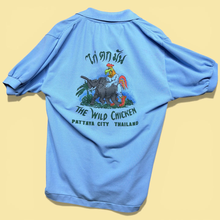 Vintage Dirty Wild Chicken  2000s Polo Shirt Size XL