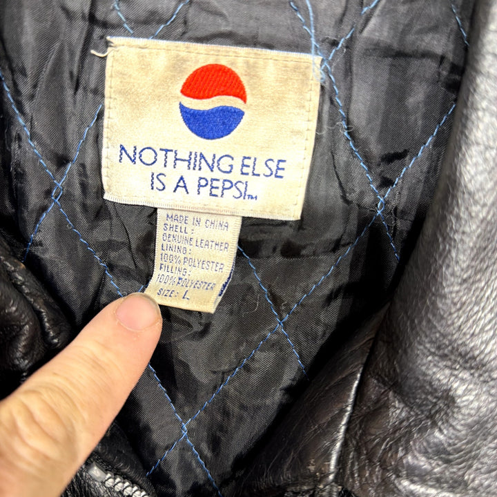 Vintage Pepsi Leather Jacket Size Large