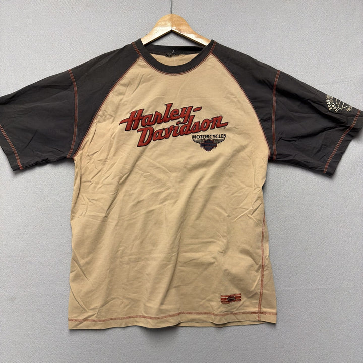 Vintage Harley Davidson embroidered T Shirt Size Large
