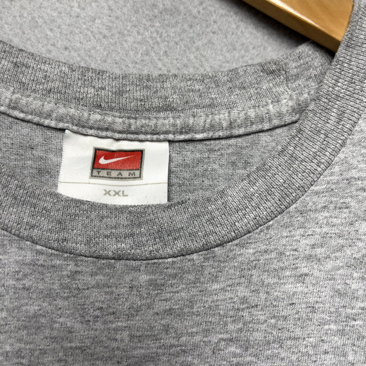 Vintage Nike Arkansas Football Grey Center Swoosh Shirt Size XXL