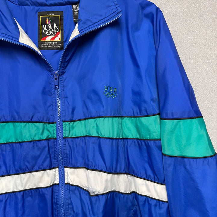 Vintage USA Olympics Windbreaker Jacket Size Large