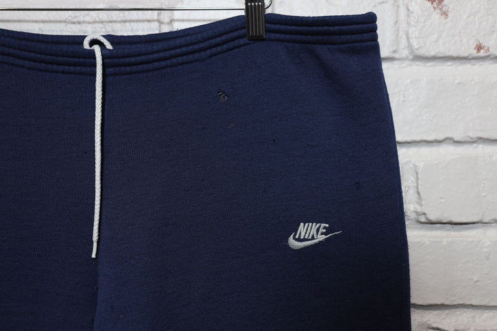 80s nike swoosh navy sweatpants size xl