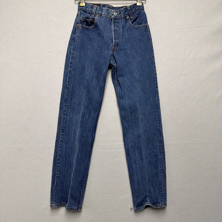 Vintage Levi's 701 Student 1980s Button Fly 501 Jeans Size 24