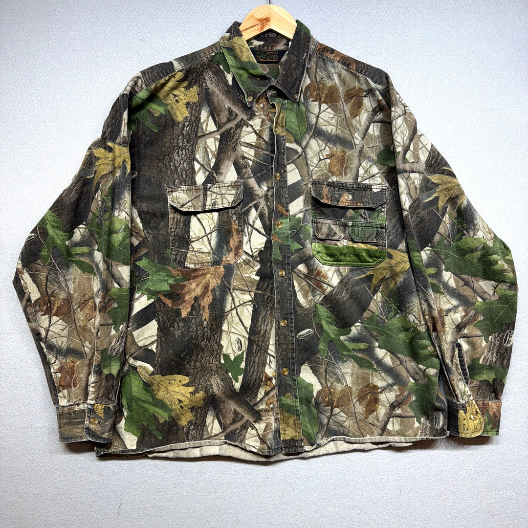 Vintage Liberty Realtree Camo Button Down Shirt size XL