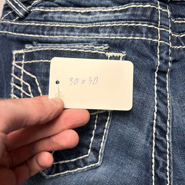 Vigoss Contrast Stitch Bootcut Y2K Style Jeans Size 30x30