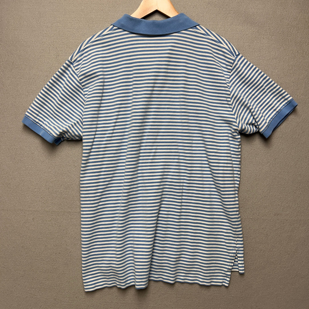Vintage Polo Ralph Lauren Blue and White Shirt size XL