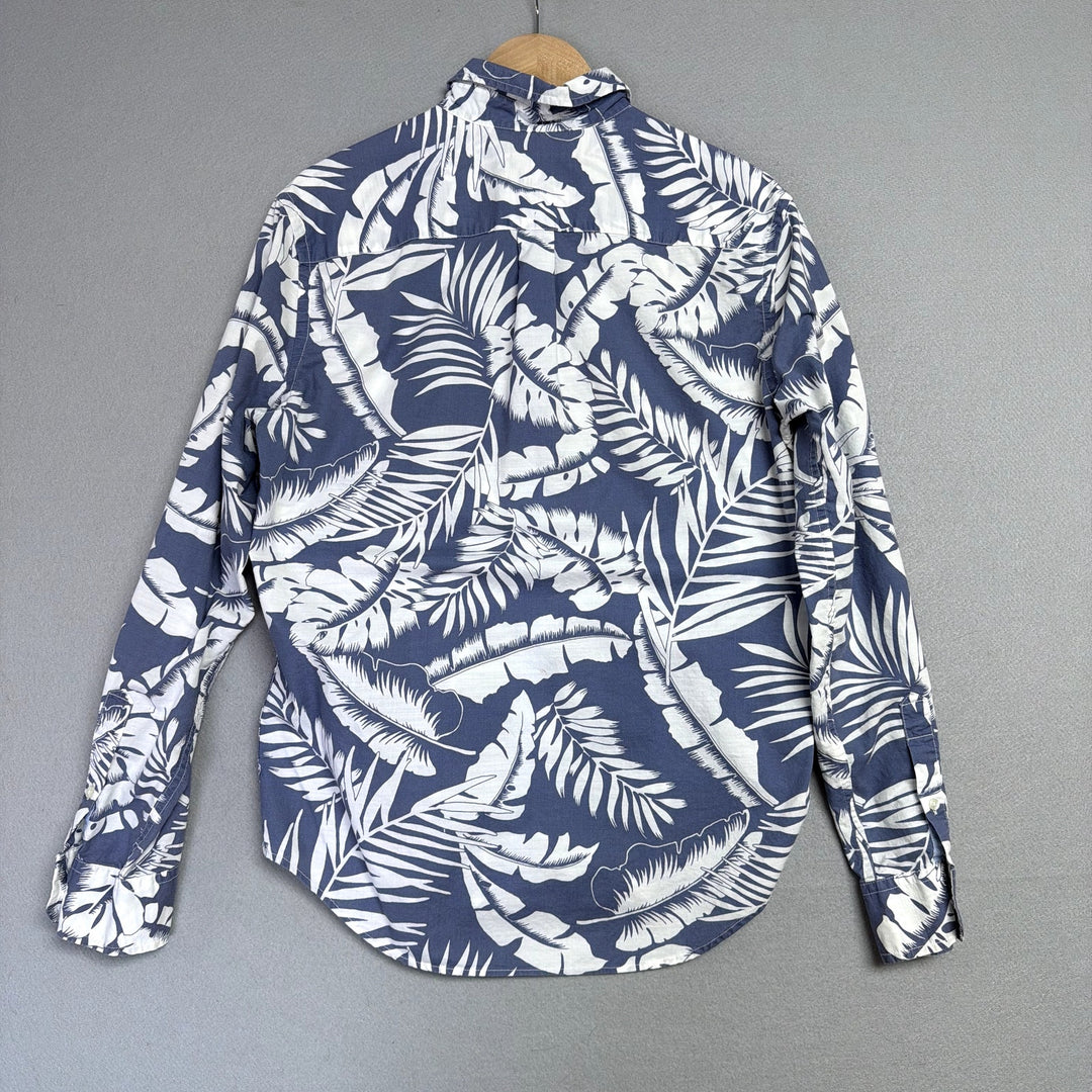American Eagle Hawaiian Button Down Shirt Size Small