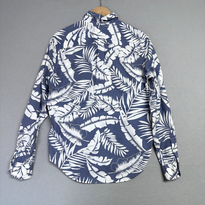 American Eagle Hawaiian Button Down Shirt Size Small
