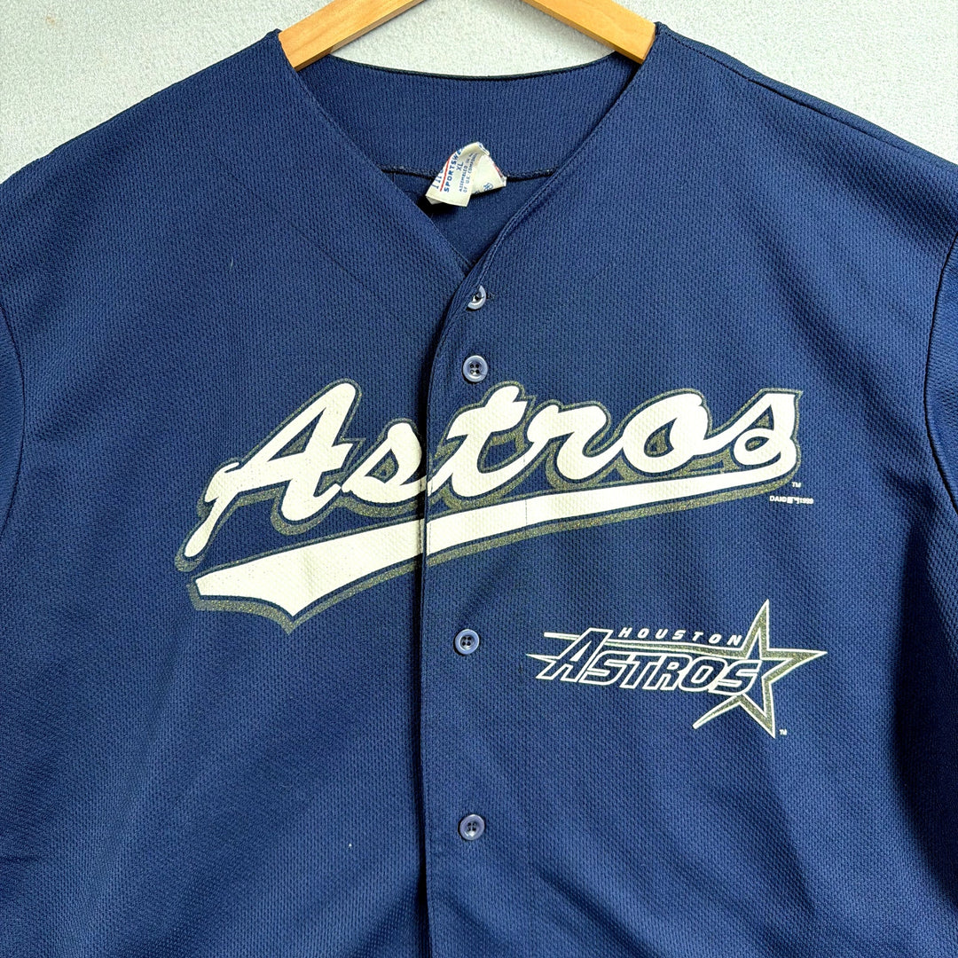 Vintage Houston Astros Craig Biggio Baseball Jersey Size XL