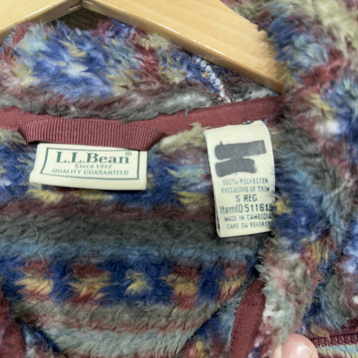 LL Bean Vintage Fleece Half Zip Jacket Small 2000s