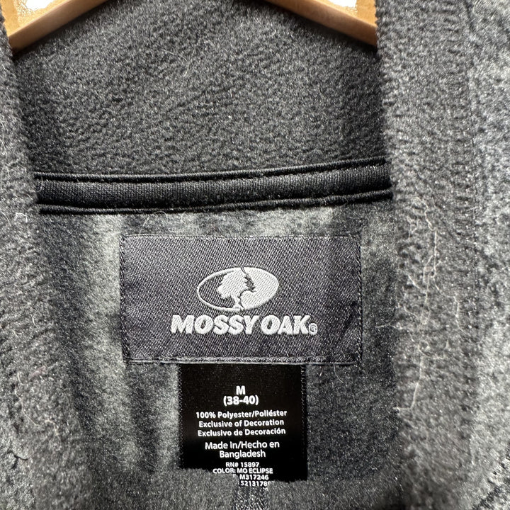 Mossy Oak Black Camo Fleece Jacket Size Medium