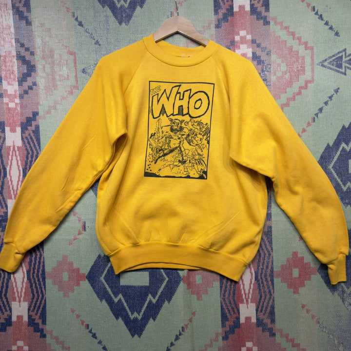 The Who Vintage Comic Book Sweatshirt Size XL 80s