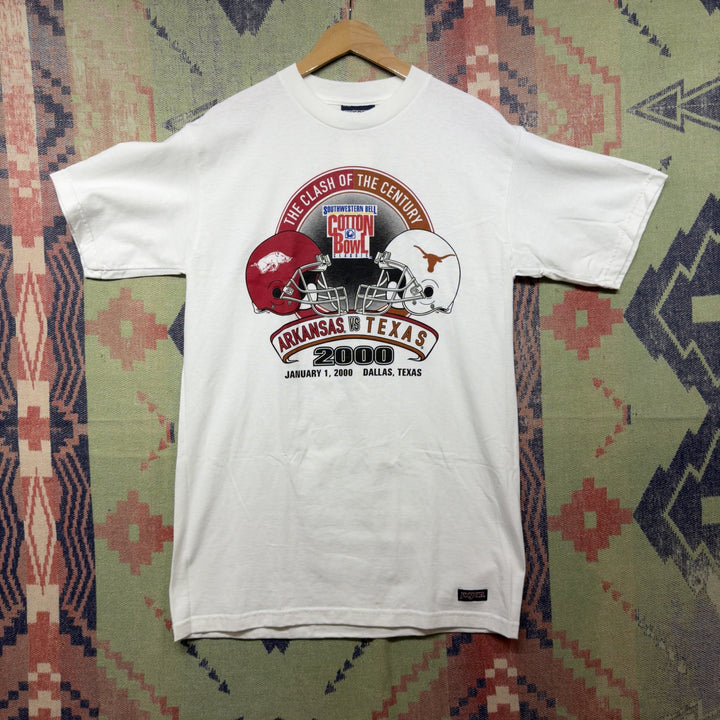 Arkansas vs Texas 2000 Vintage Cotton Bowl T Shirt Size Medium 2000s